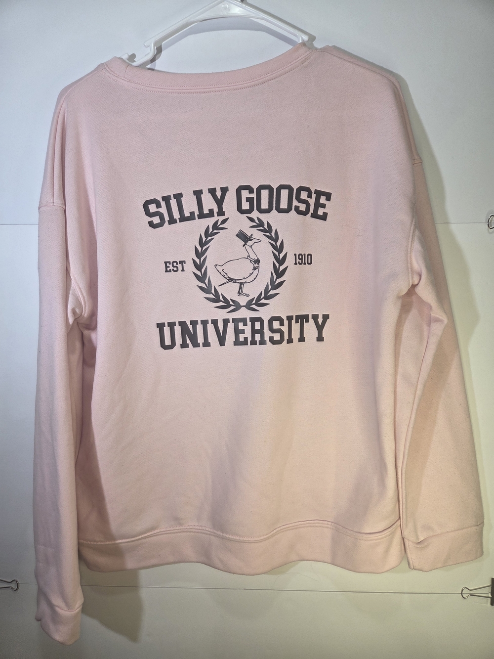 Source Unknown Pink 'Silly Goose' Crewneck Sweatshirt - Picture 8 of 8